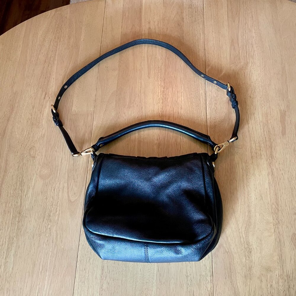 Marc By Marc Jacobs Black and Gold Leather Crossbody Purse - Picture 11 of 16